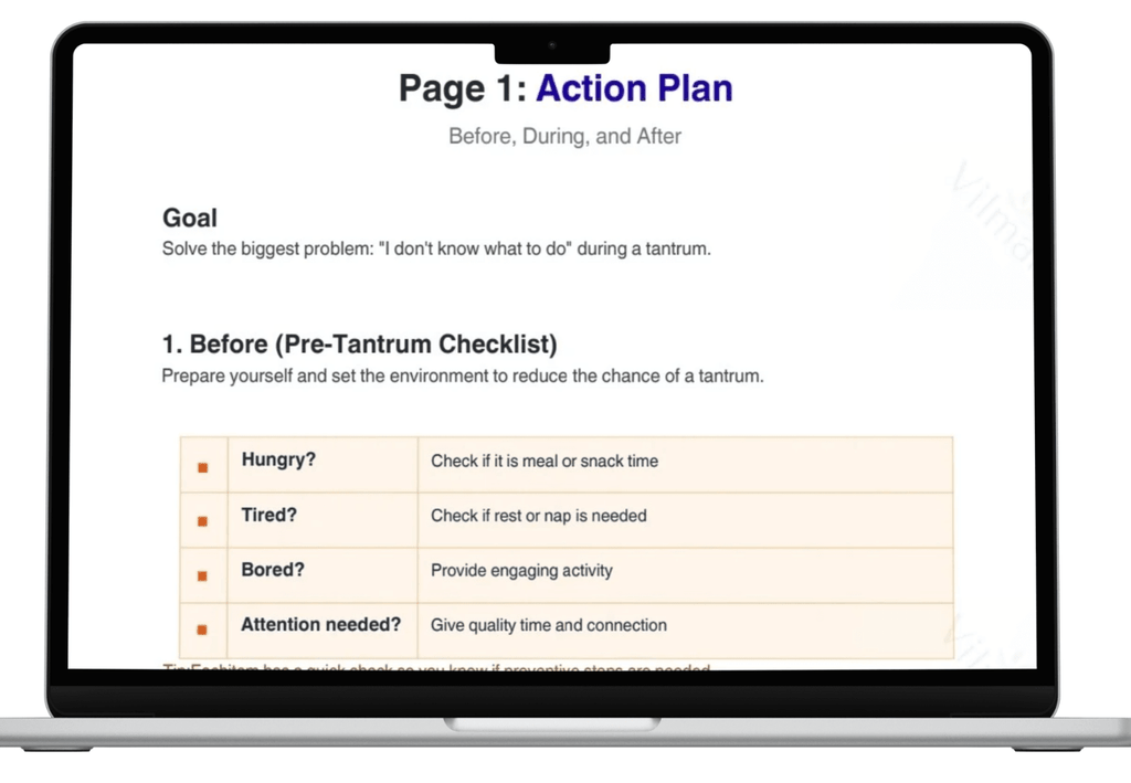 Vilmami Tantrum Reset System — Stop the Meltdowns, Restore the Peace - vilmamiDigital System